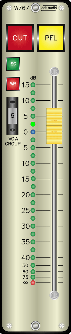 Mono VCA Fader Module