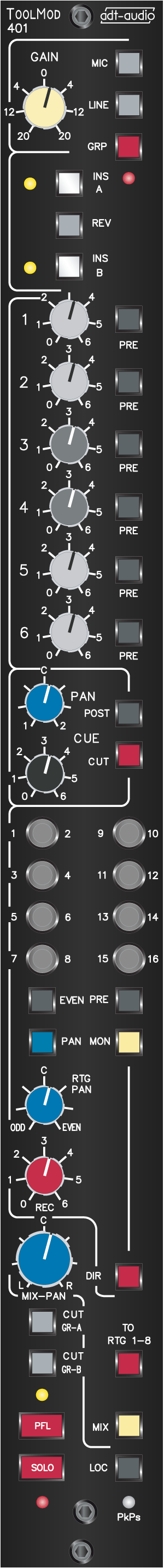 Mono Input and Group Module Face-Plate