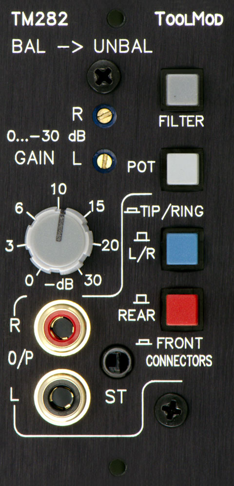 Stereo Unbalancing Amplifier, vertical Version

