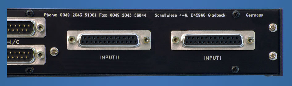 ToolMix16 Input Connectors